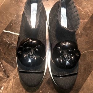 Chanel Camillia Patent Sneakers